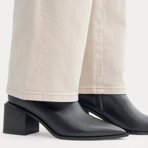 Everlane Calf Leather (upper) Black Block Heel Boot. Size 8. Original Price $298